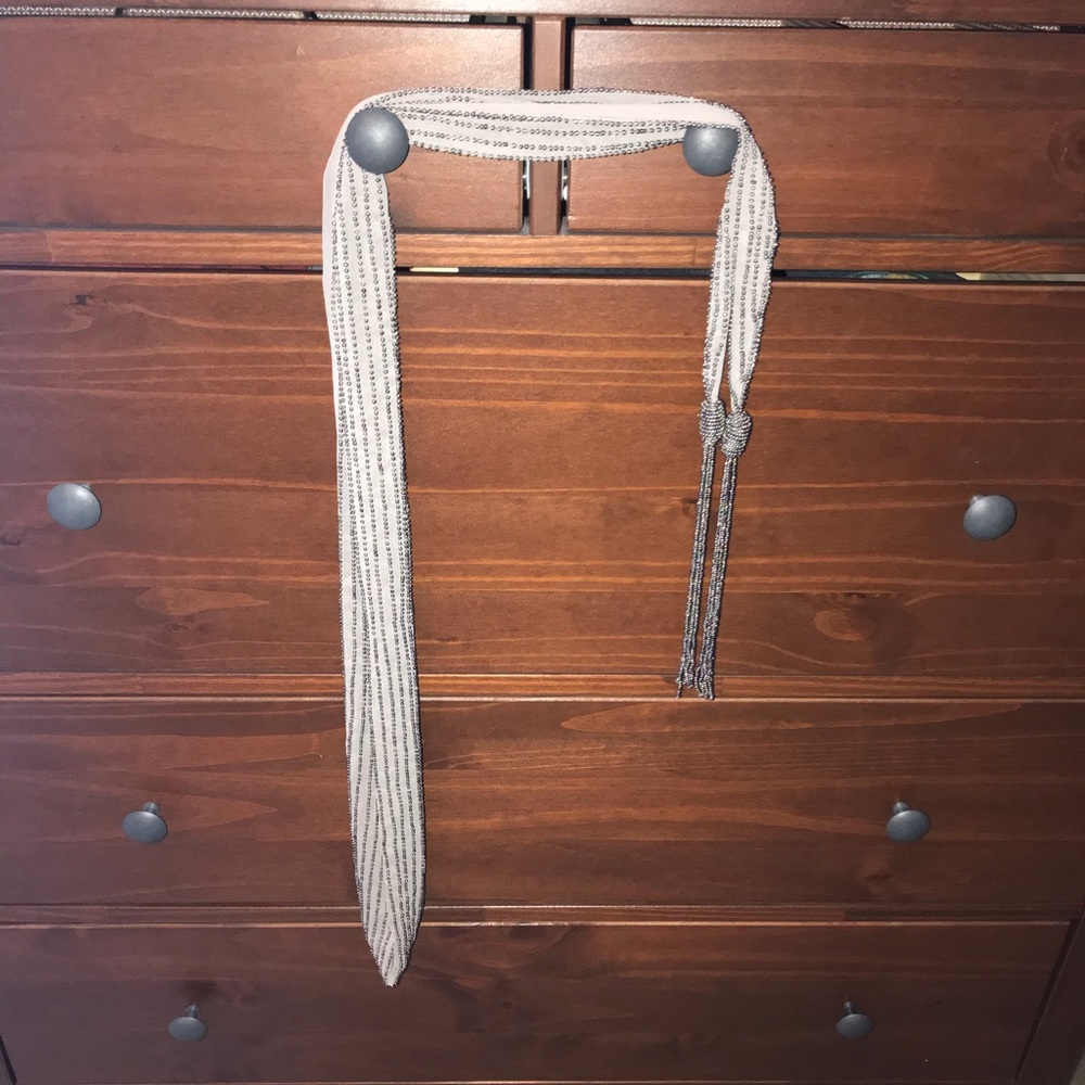 Beautiful beaded scarf or wrap belt